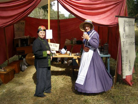 The recently widowed Sin Wy Fook extols the virtues of herbal tea to Lorraine.