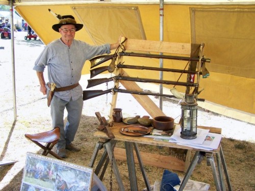 Jim promoting flintlocks, and the Southern Cross Free Trappers club.