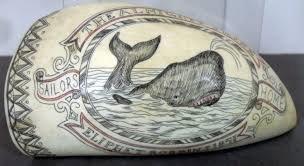 Sperm whale tooth with fine scrimshaw - picture courtesy WWW